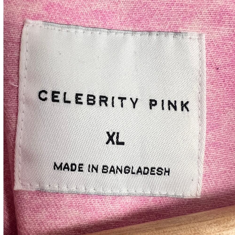 Celebrity Pink Womens XL Y2K Grunge Edgy Dopamine Acid Wash Streetwear‎ Jacket - Picture 5 of 10